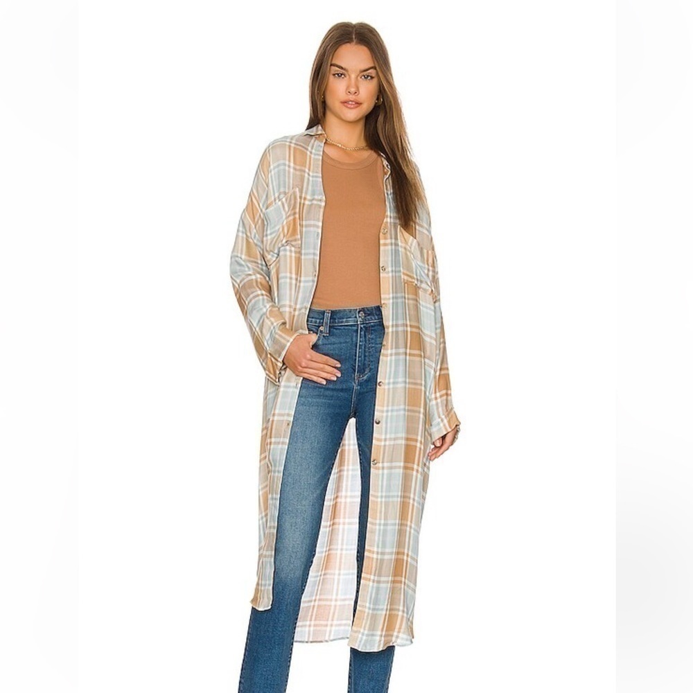 SHOW ME YOUR MUMU LEO BUTTON DOWN TUNIC